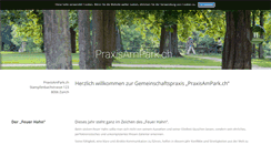 Desktop Screenshot of praxisampark.ch